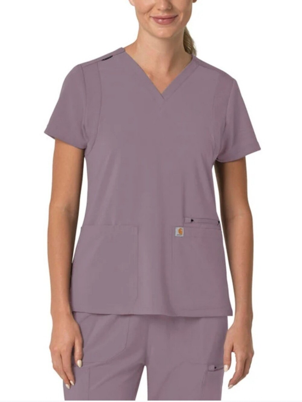 Carhartt Force Cross-Flex Women's Flex Panel V-Neck Scrub Top